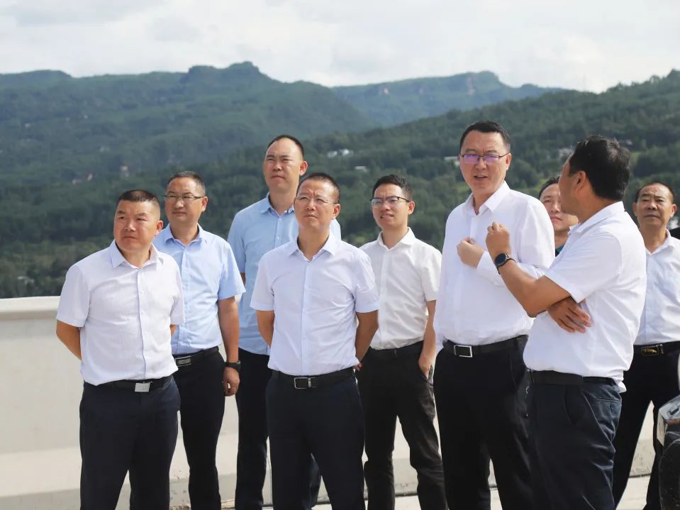 四川省交通運(yùn)輸廳黨組成員、總工程師王茂奎到鎮(zhèn)廣高速王通段A1合同段調(diào)研