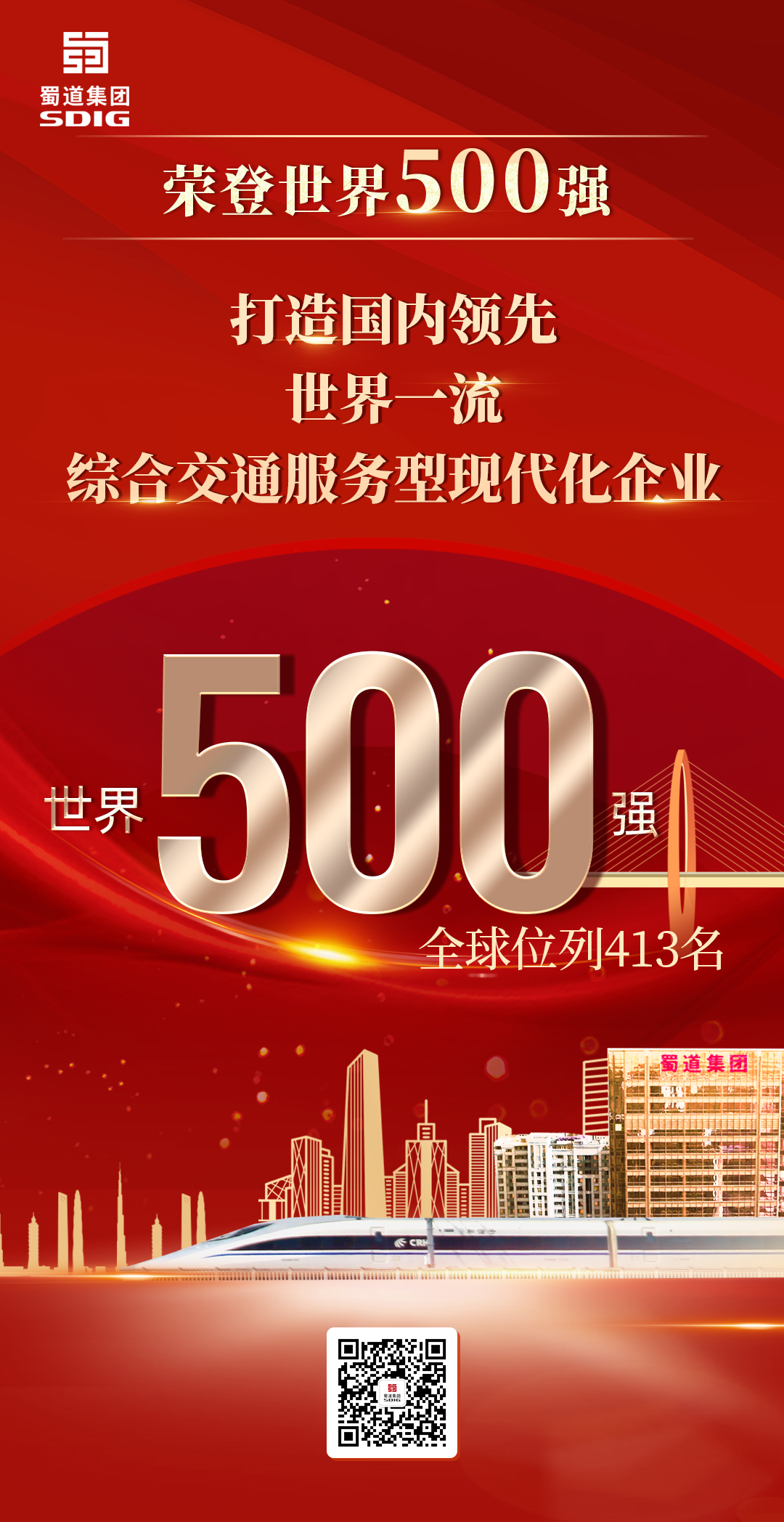 重磅！蜀道集團榮登世界500強