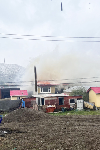突發(fā)民火，S313草阿路項目緊急救援